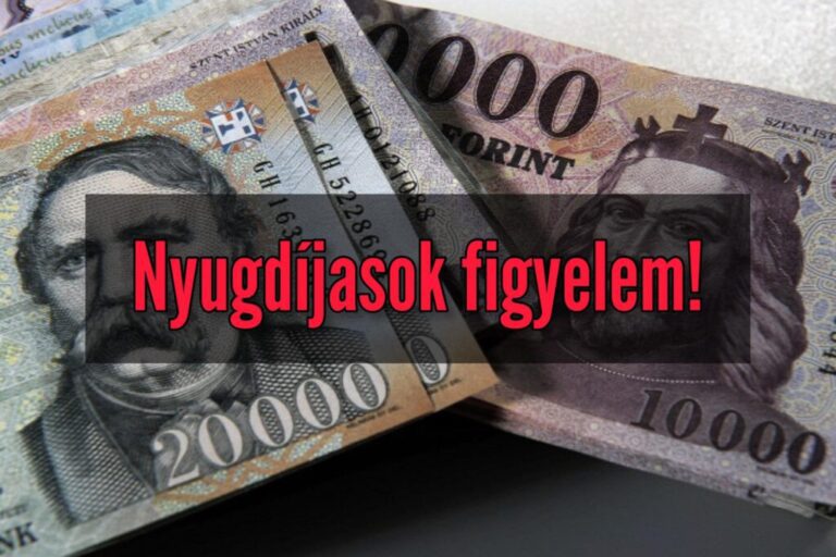 Nyugdíjasok figyelem pénz