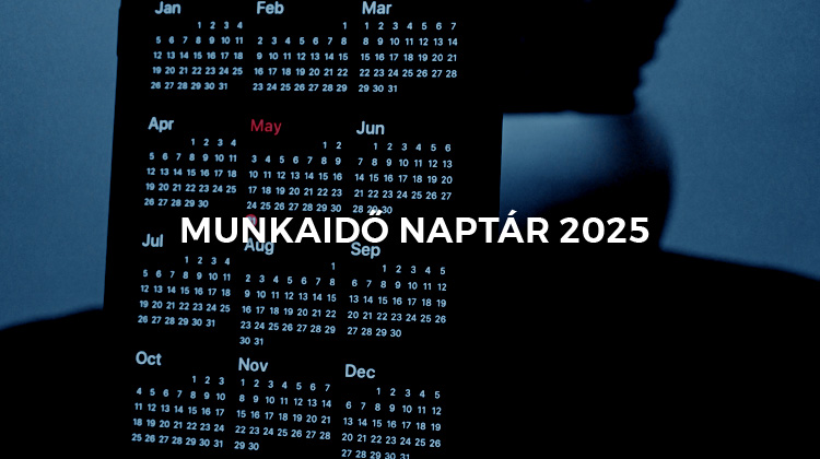 Munkaidő naptár 2025