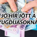 Jó hír jött nyugdíjasoknak