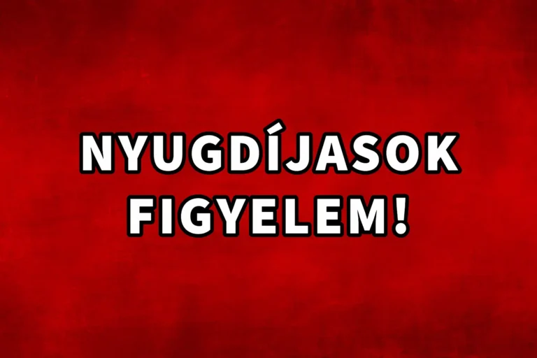 Nyugdíjasok figyelem piros kép