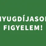 Nyugdíjasok figyelem zöld