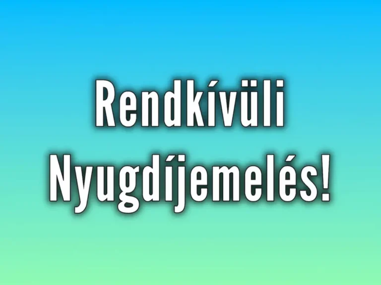 Rendkívüli nyugdíjemelés 2025