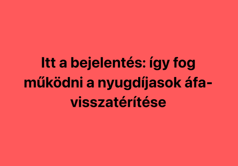 áfa visszatérítés nyugdíjasoknak kép