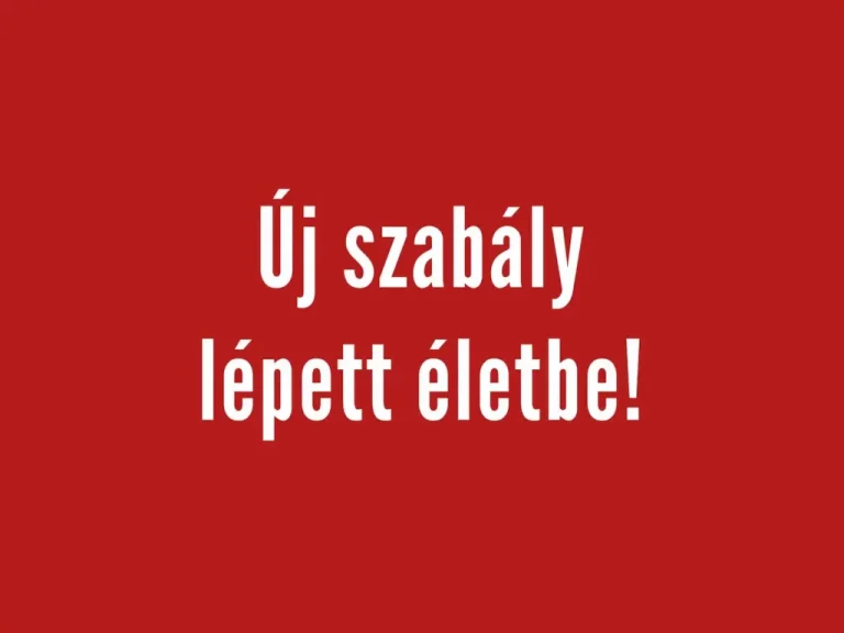 Új szabály lépett életbe
