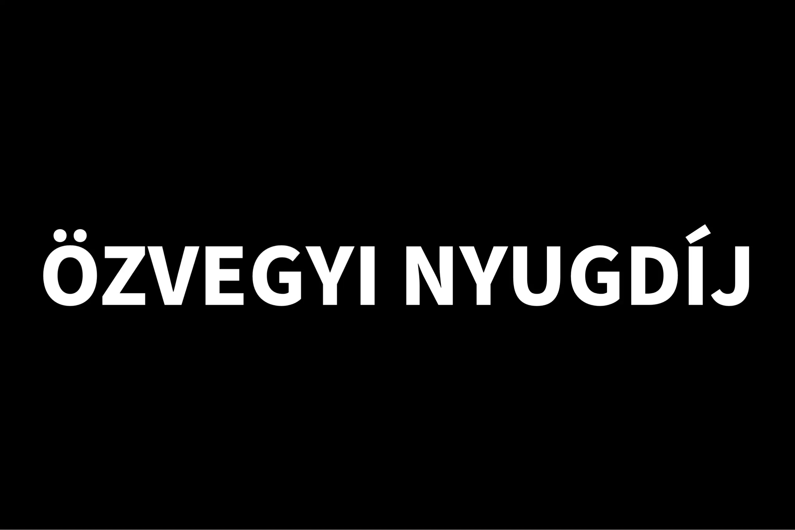 Özvegyi nyugdíj fekete 2