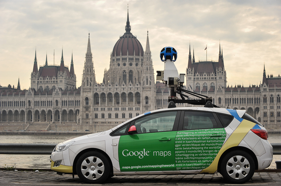 google street view autó