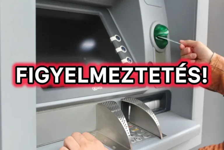 Bankautomata figyelmeztetés