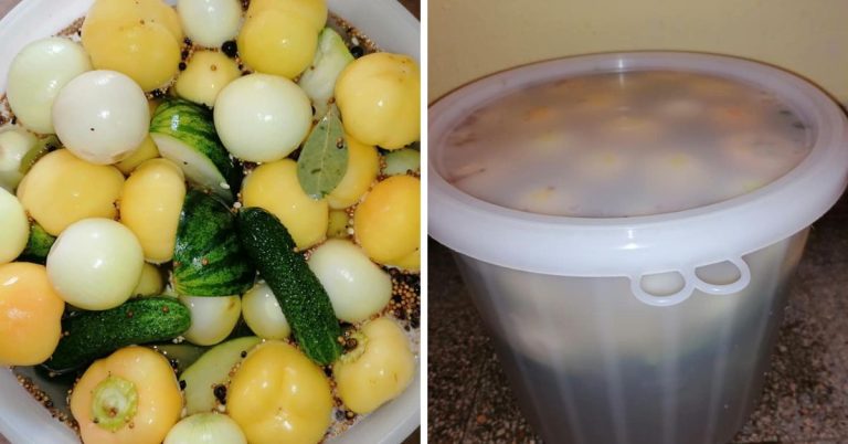 Dobálós savanyúság vödörben