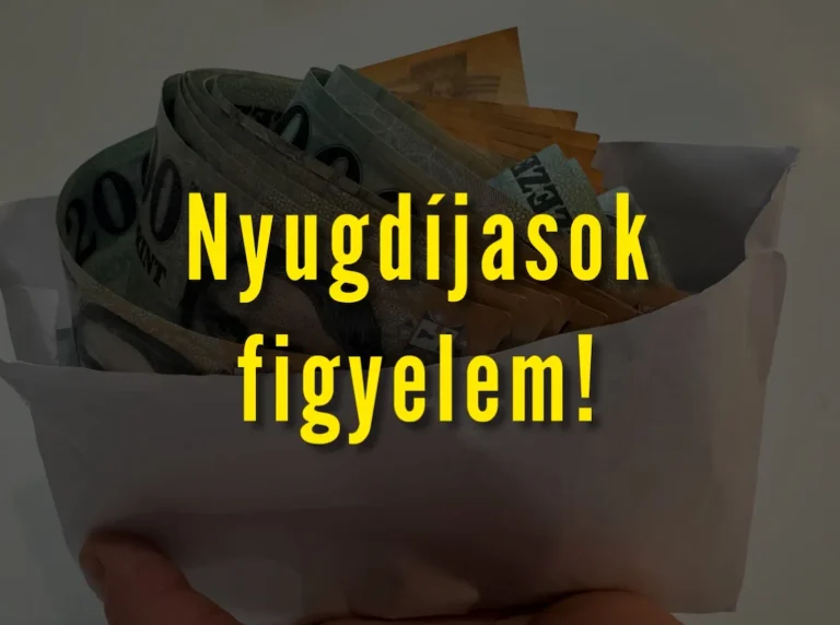 Nyugdíjasok figyelem