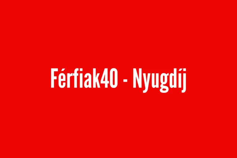 Férfiak 40 - Nyugdíj